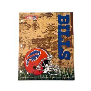 Buffalo Bills NFL Football Teams School Embossed Folder Vintage 1992 Team NFL